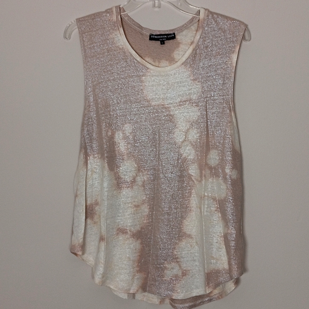 GENERATION LOVE Woman's Linen Top, size L